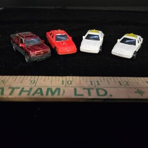 Matchbox Toy Car Lot Police Truck Sedan Set of 4